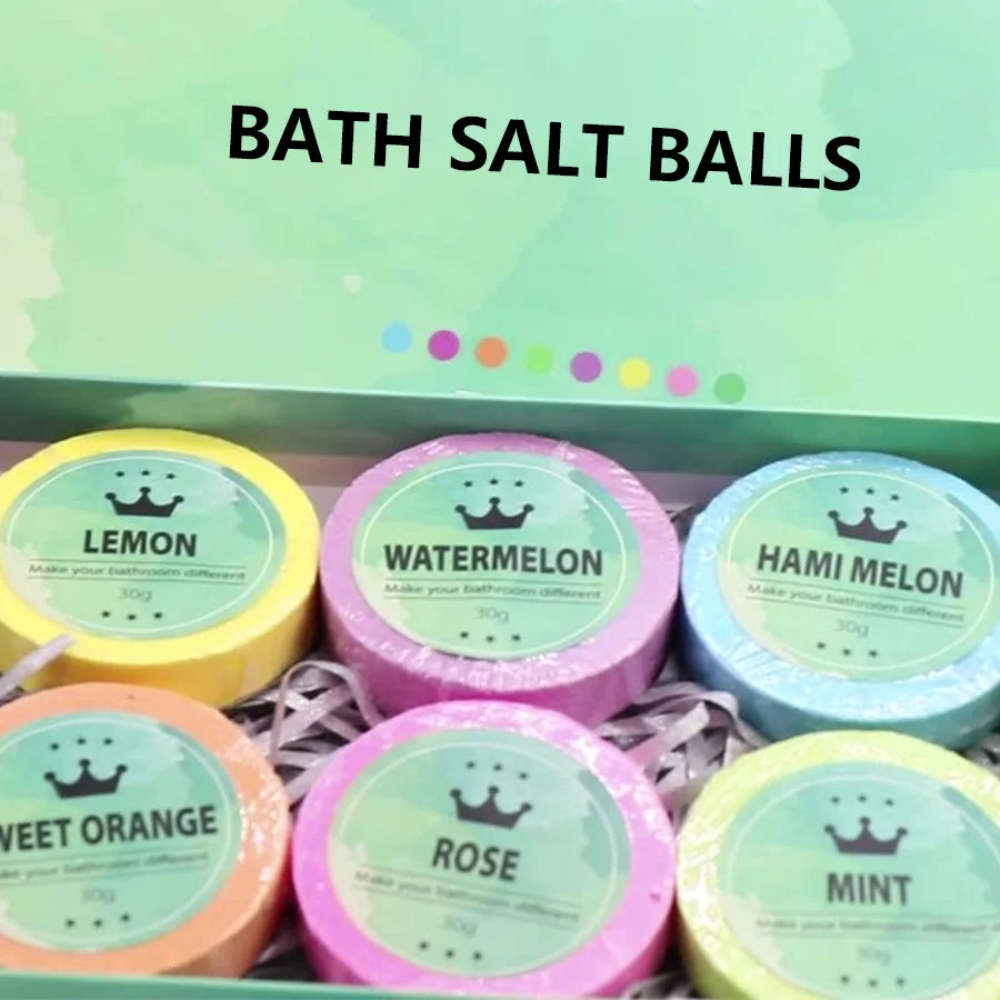 8pcs Exfoliating Bath Bombs With Essential Oils