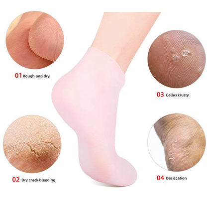 Silicone Moisturizing Socks